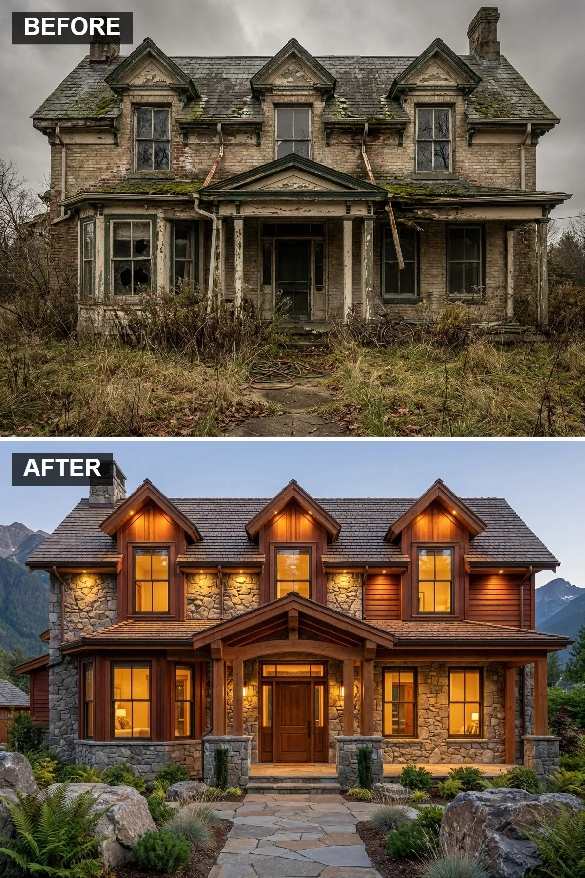 Rustic Mountain Modern Retreat