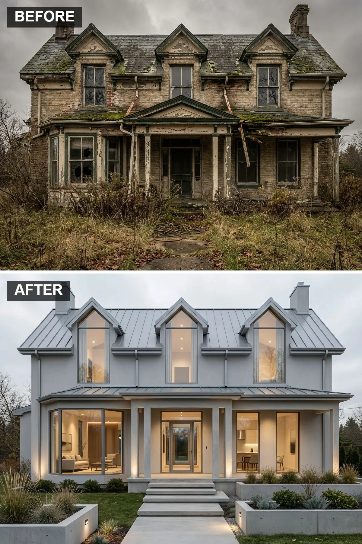 Minimalist Concrete & Glass