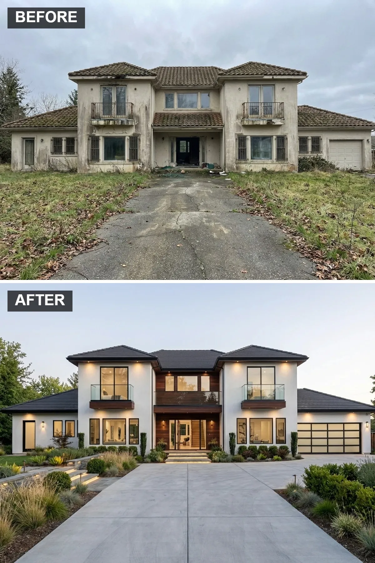 High-Contrast Contemporary Villa