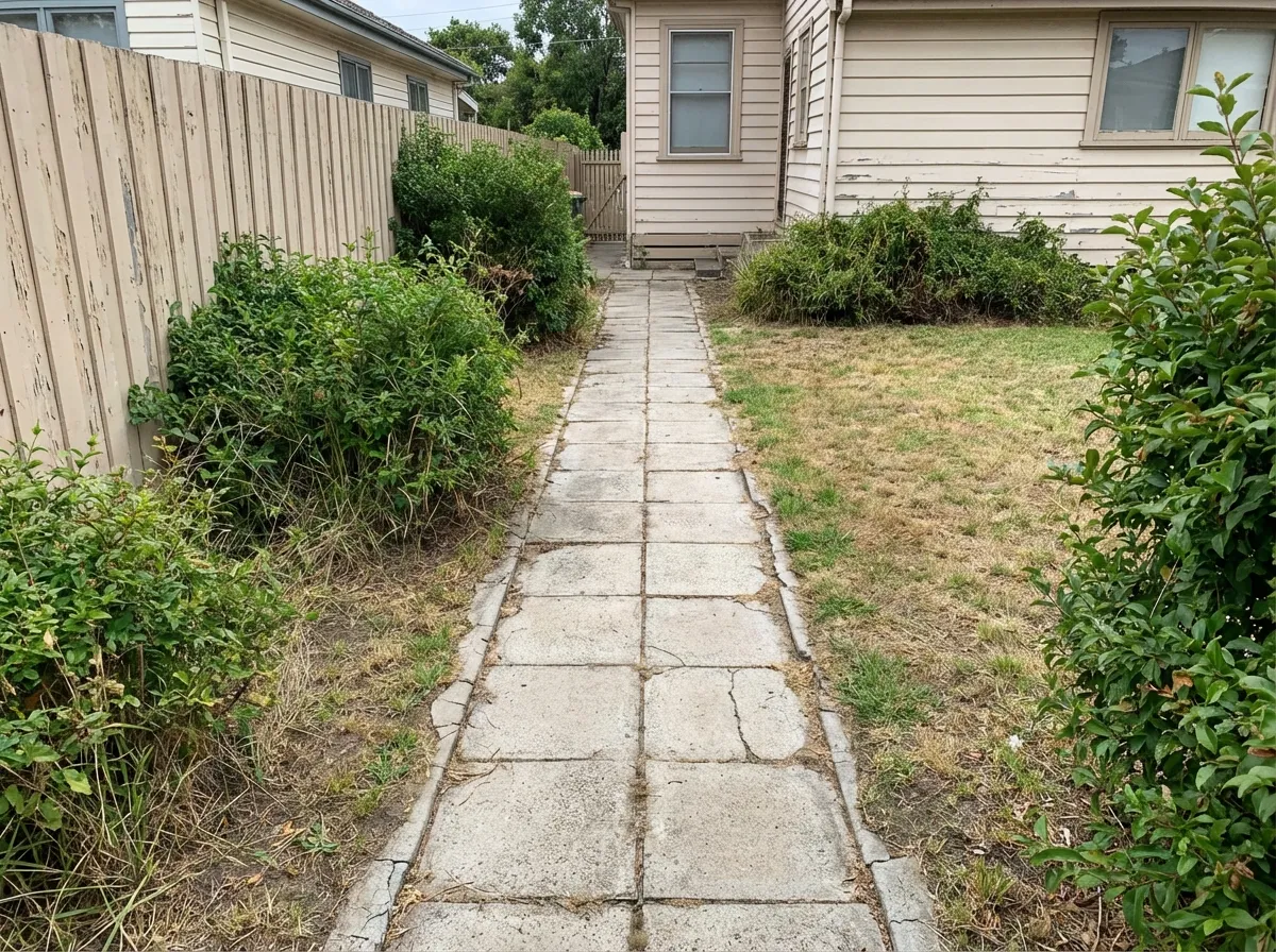Backyard Path Transformation: From Drab to Fab! See the Before