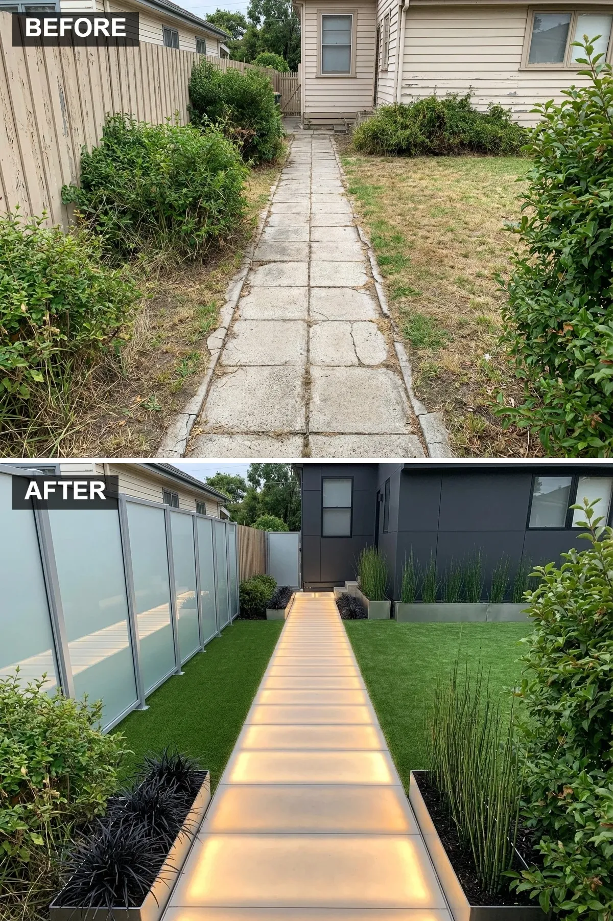 Ultra-Modern Luxury with an Illuminated Glass Path