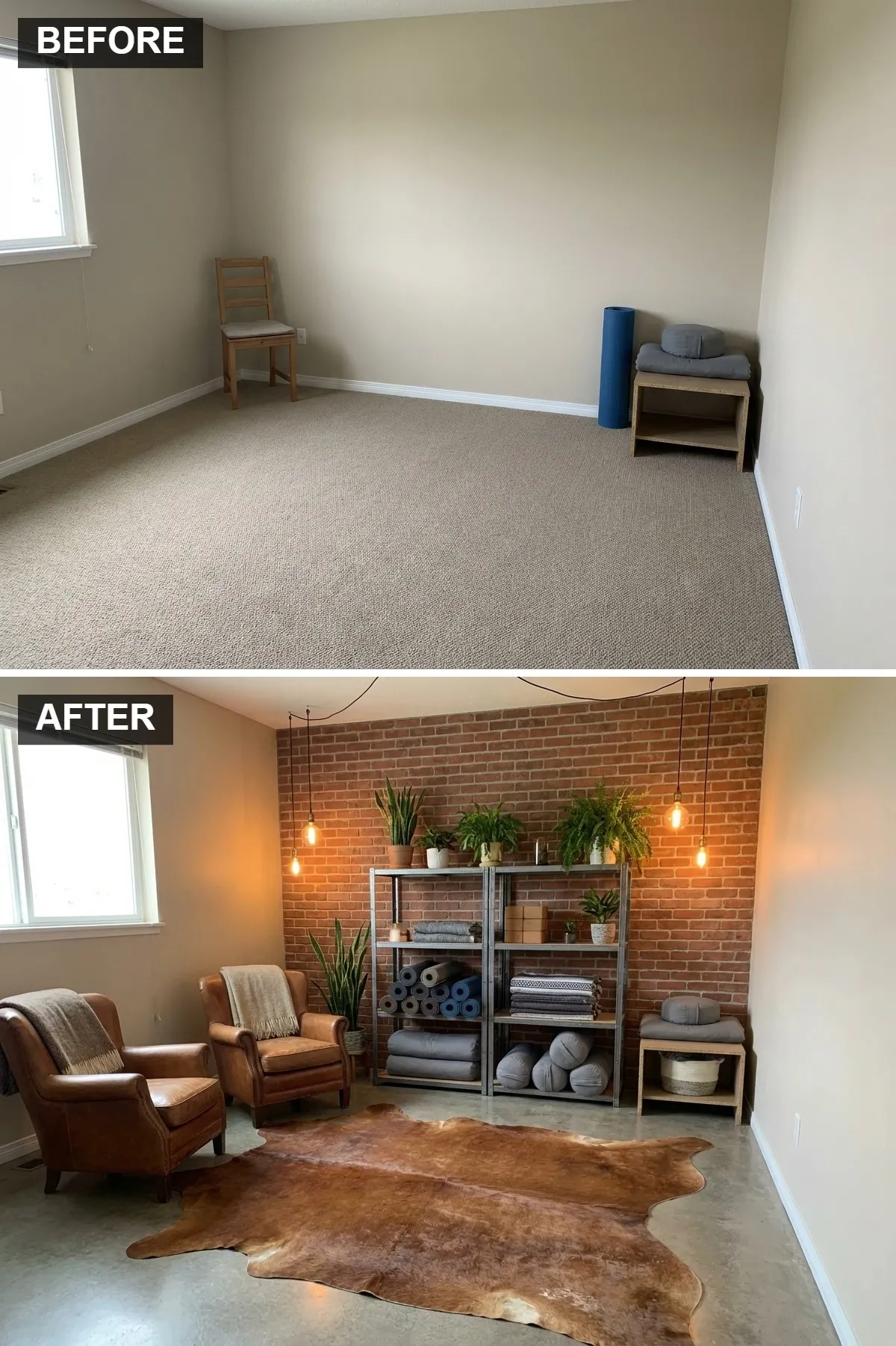 Industrial Loft Brick & Leather