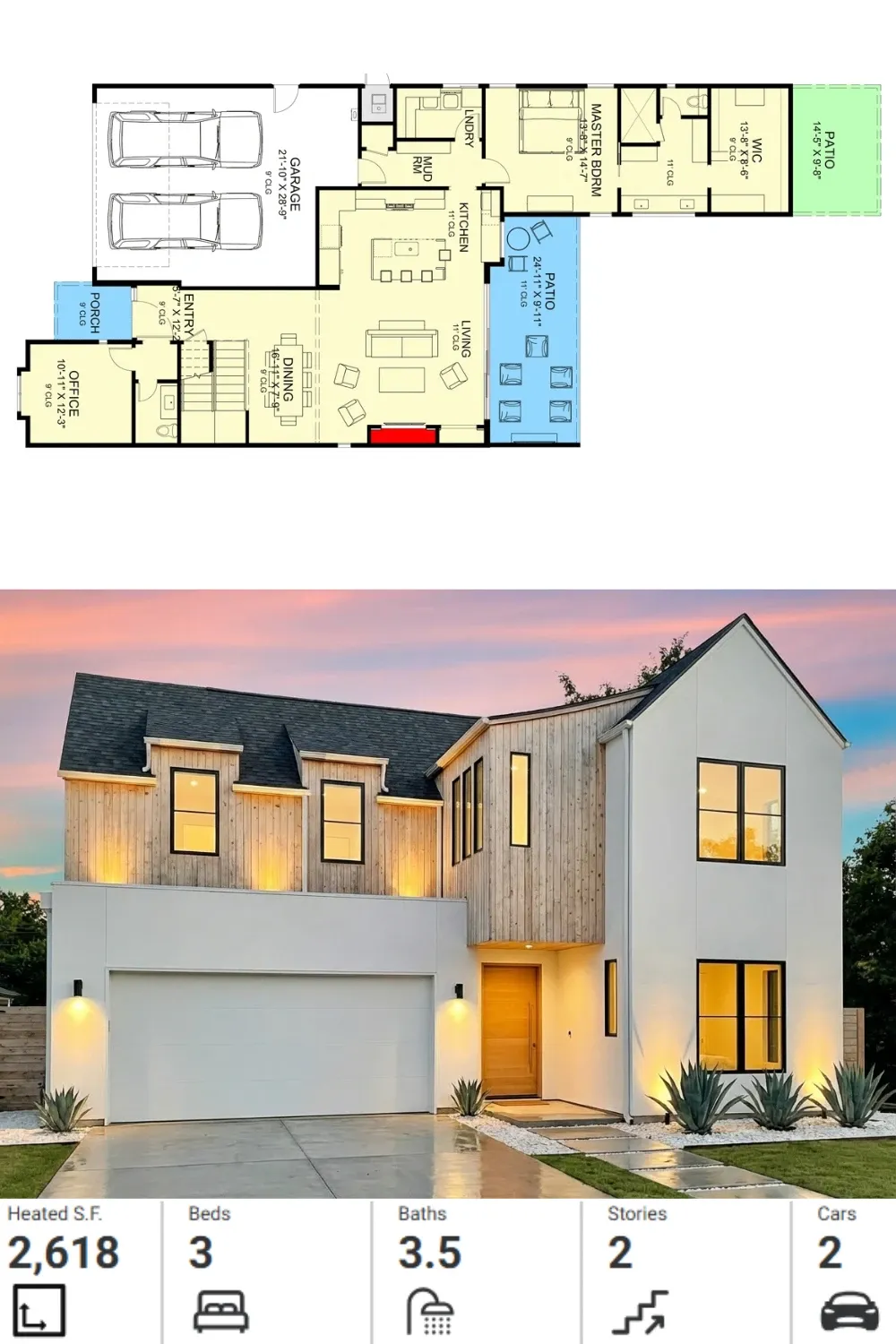 Functional 3-Bedroom Floor Plan with Main-Floor Master