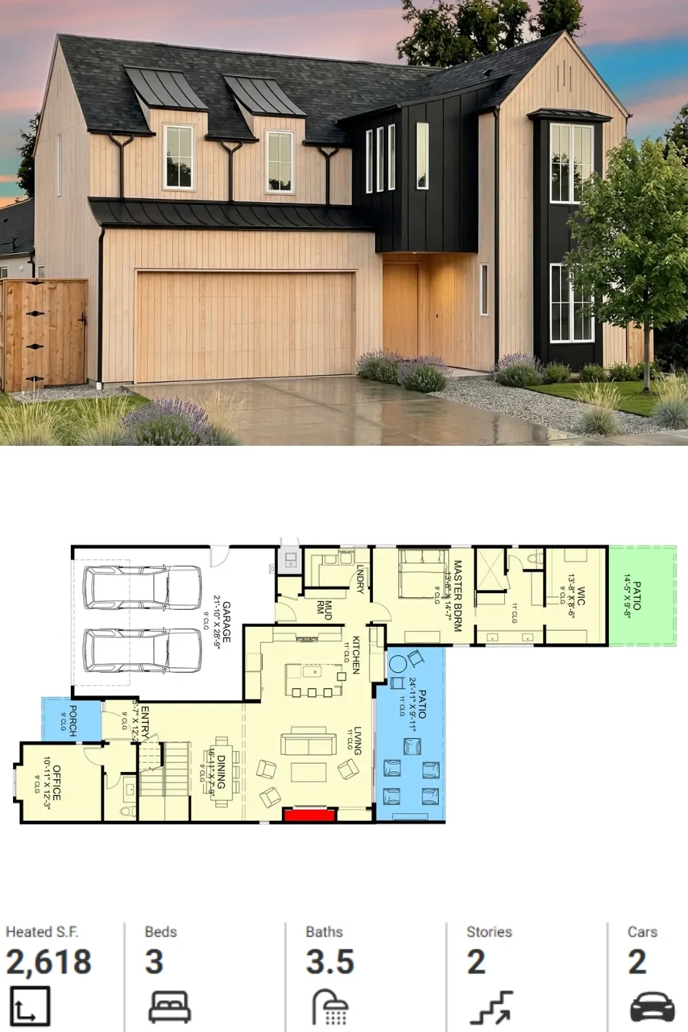 High-Contrast Modern Scandinavian Exterior Design