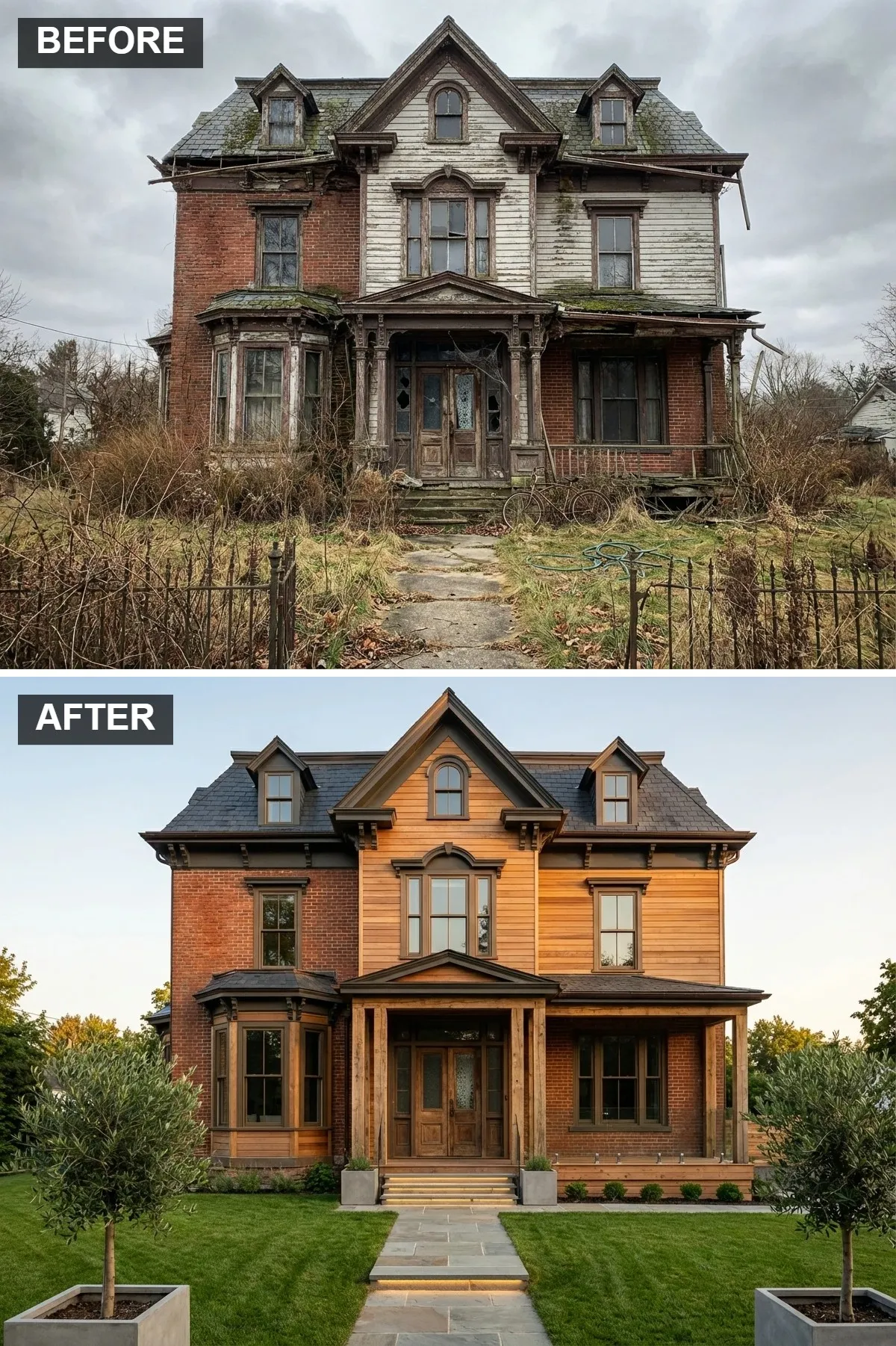 Warm Wood and Restored Brick