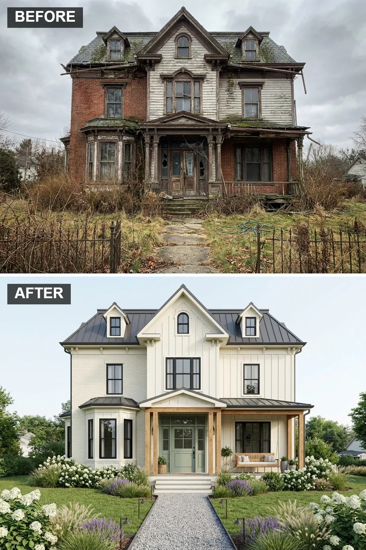 The Classic White Farmhouse