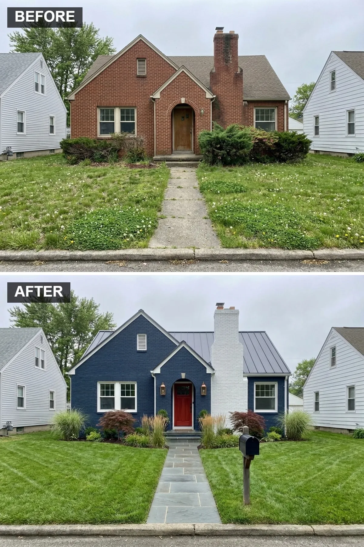 Bold Navy and Copper Coastal Chic