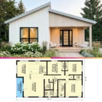 Modern 2 3 Bedroom House Plan with Flexible Layout