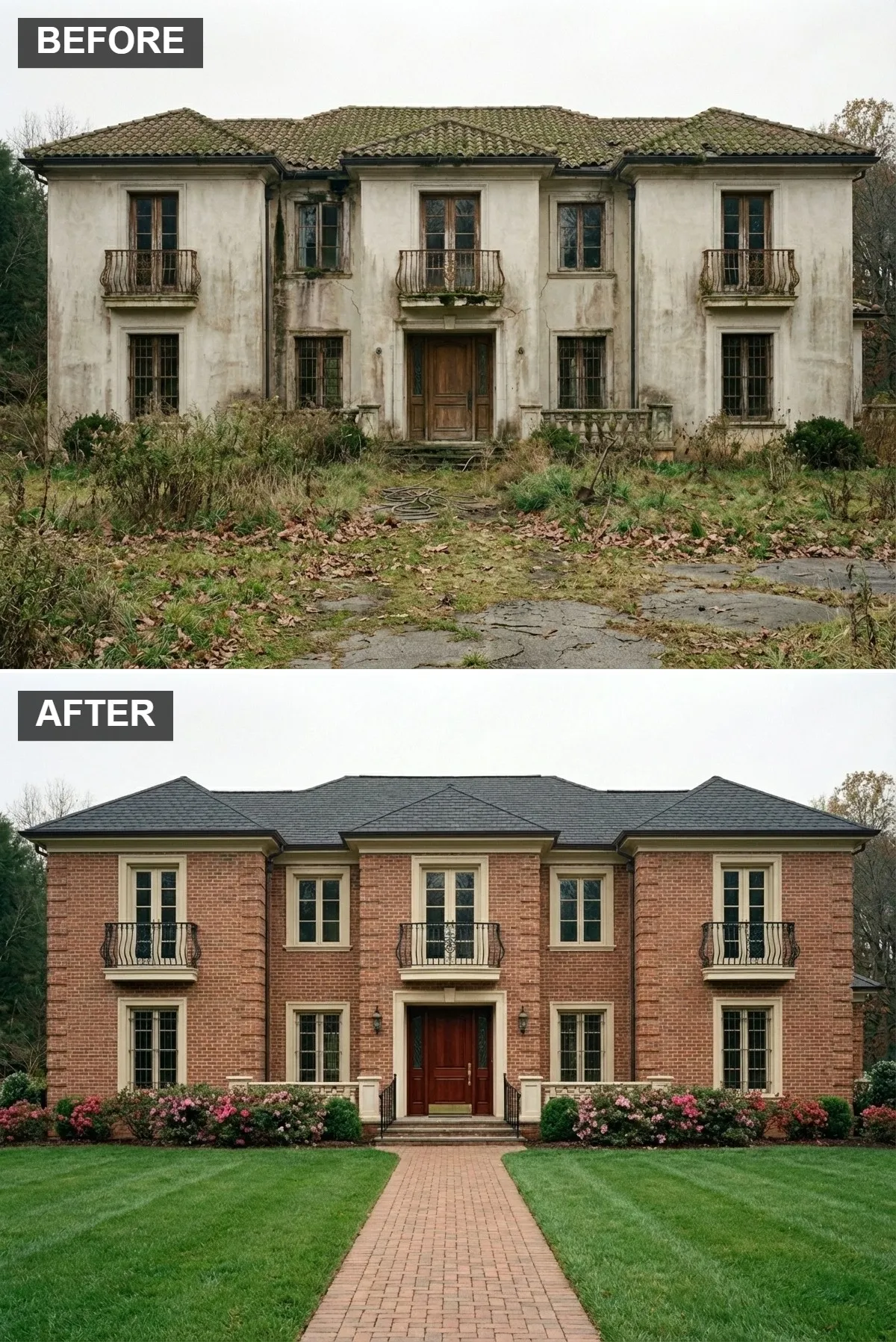 The Timeless Georgian Brick Manor