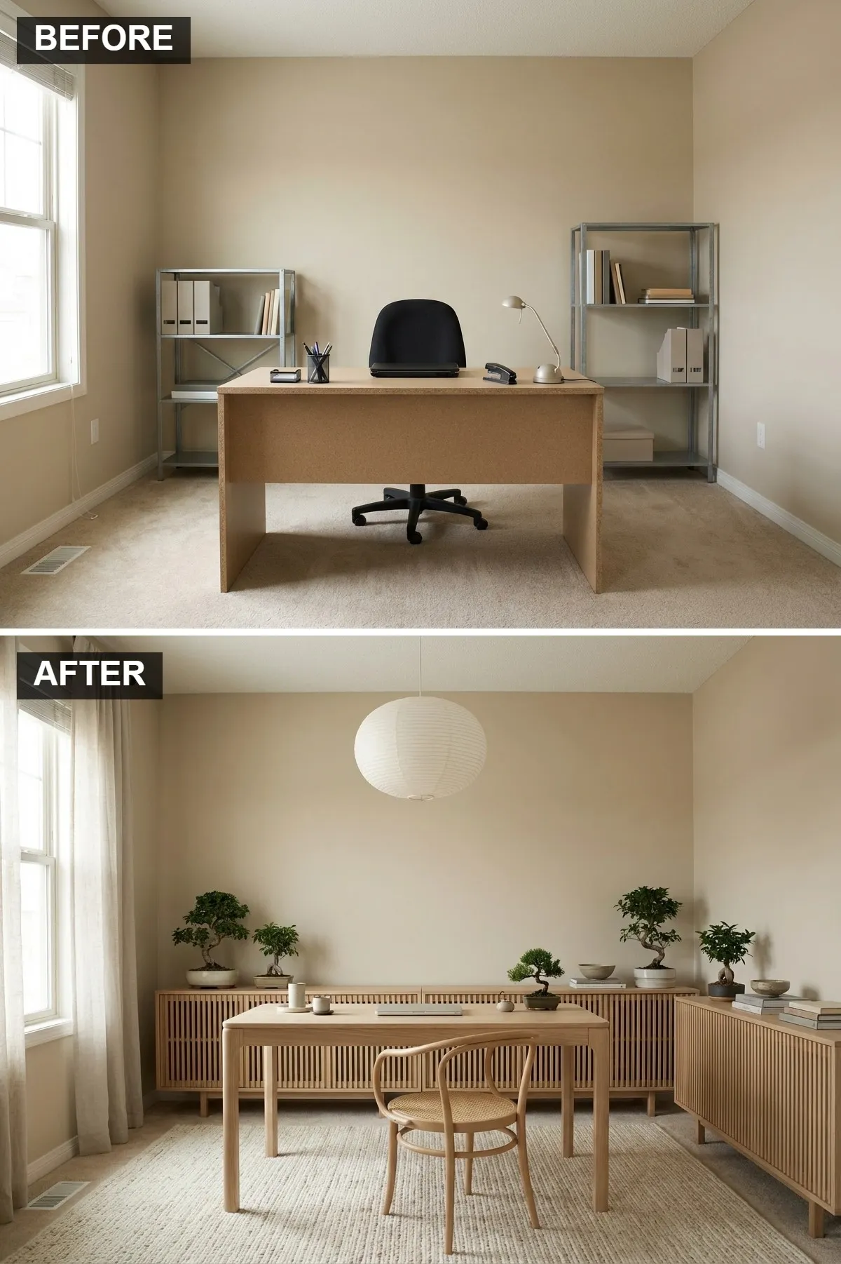 Japandi Harmony: A Calm & Cultured Space