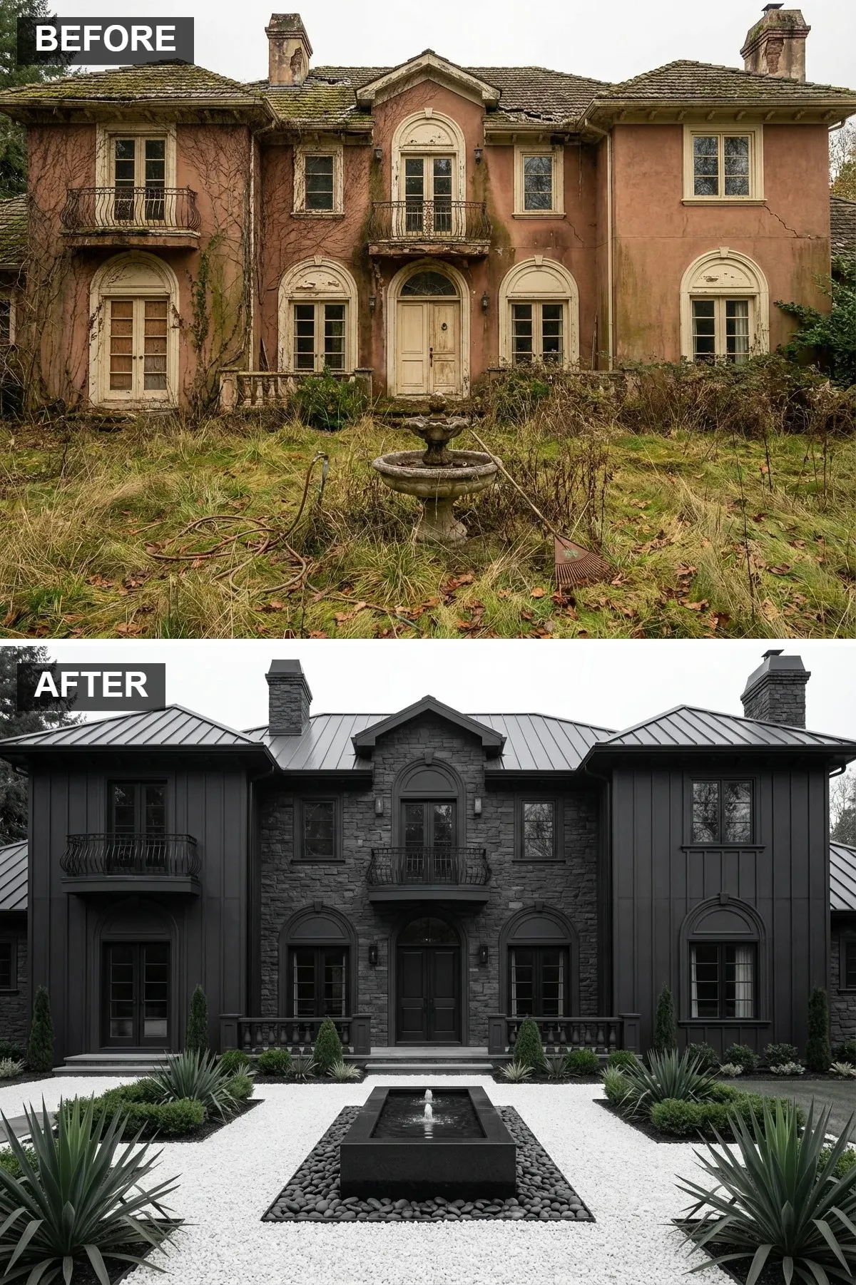 Sleek Monochrome Modern Gothic