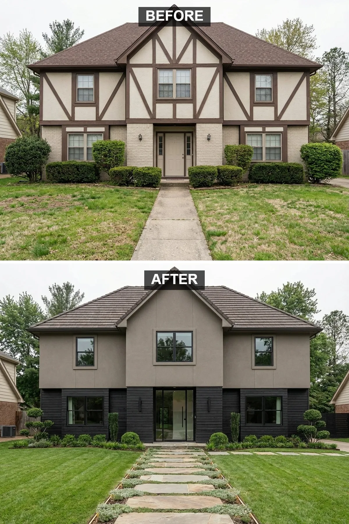 Sophisticated Zen: Two-Tone with Japanese Influence