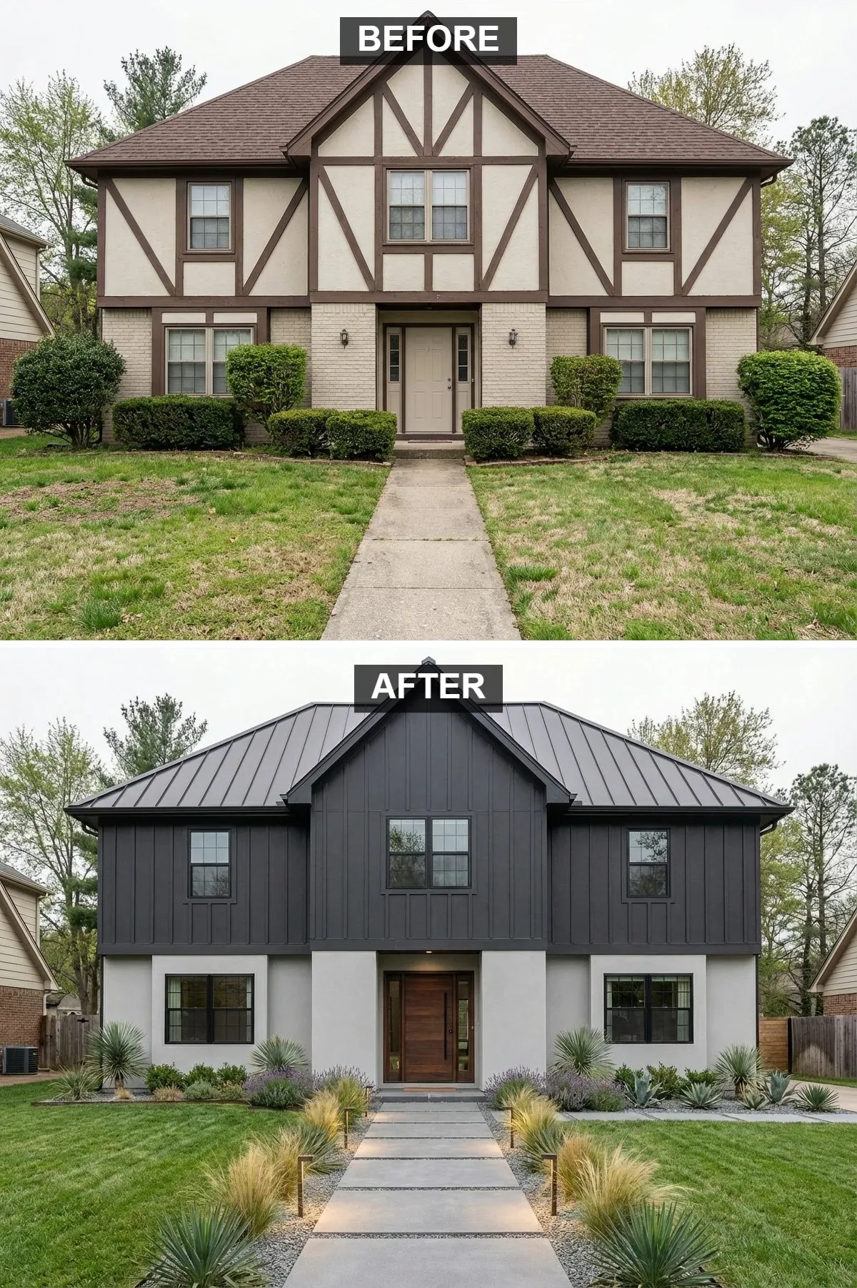 The Bold Modern Farmhouse: Black, White, and Wood