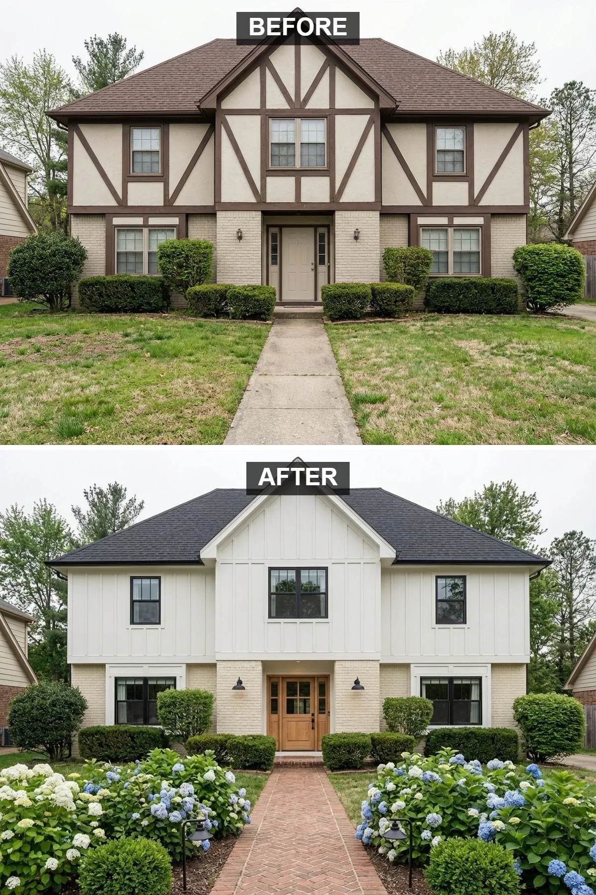 Classic Charm: The All-White Farmhouse