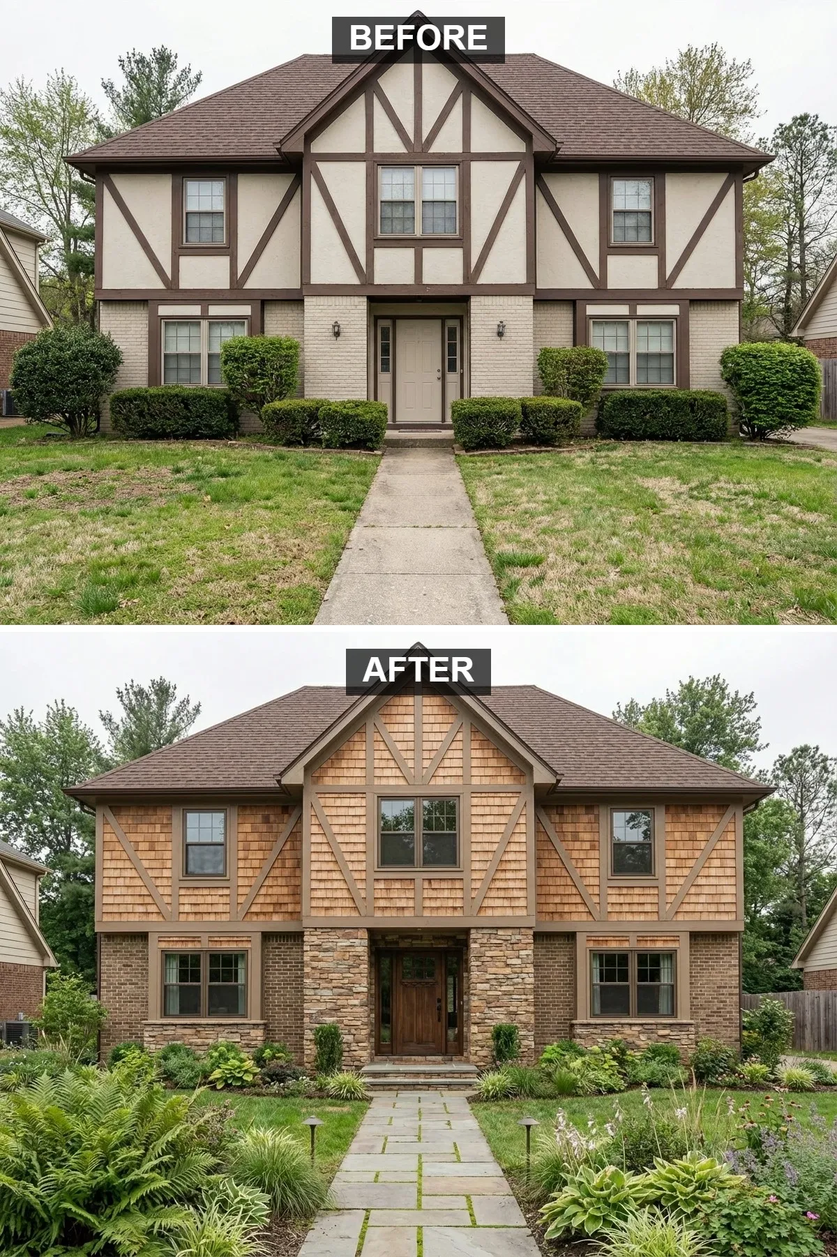 Craftsman Revival: Cedar Shakes and Stone